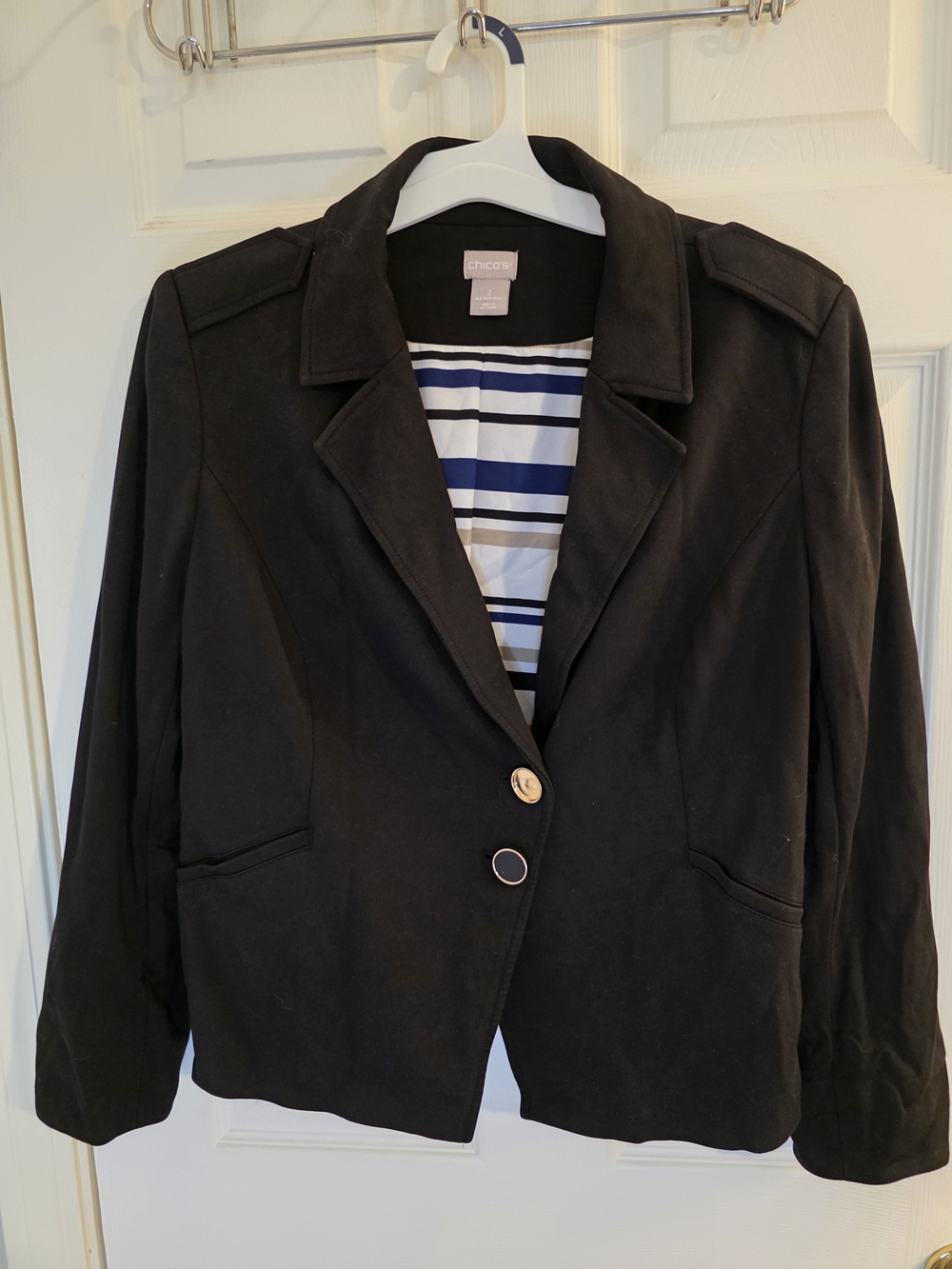 Chico's Black Women's Blazer Jacket - Picture 1 of 5